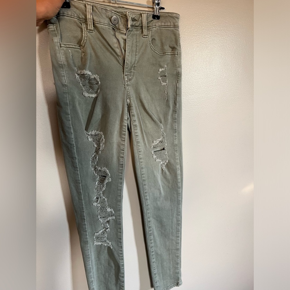 Sage Green American Eagle Jeans